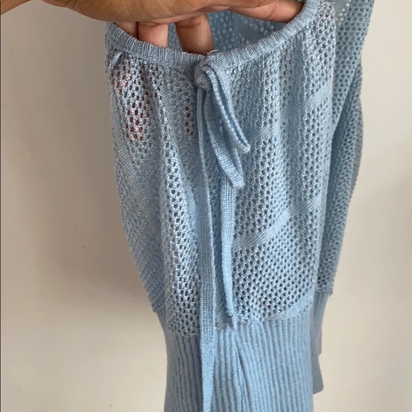 Baby Blue netted tank top - Picture 3 of 5